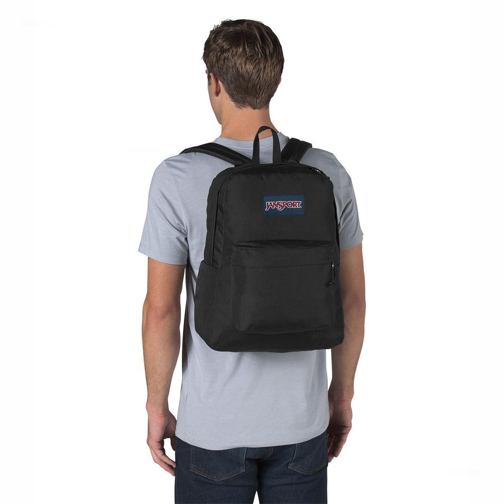 JanSport SuperBreak® School Backpacks Black | Ireland_JS200B