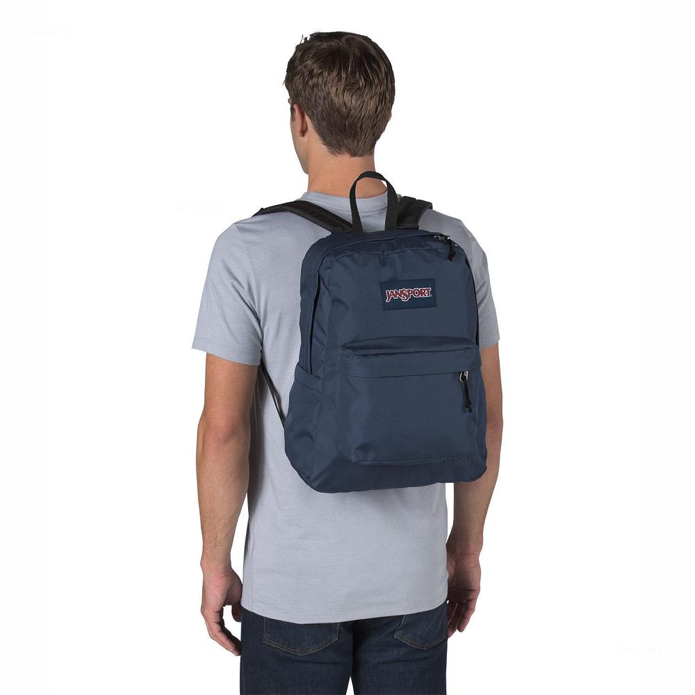 JanSport SuperBreak® School Backpacks Navy | Ireland_JS417