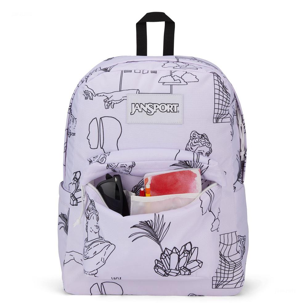 JanSport SuperBreak® School Backpacks Purple | Ireland_JS582