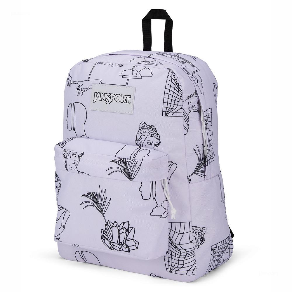 JanSport SuperBreak® School Backpacks White | Ireland_JS466