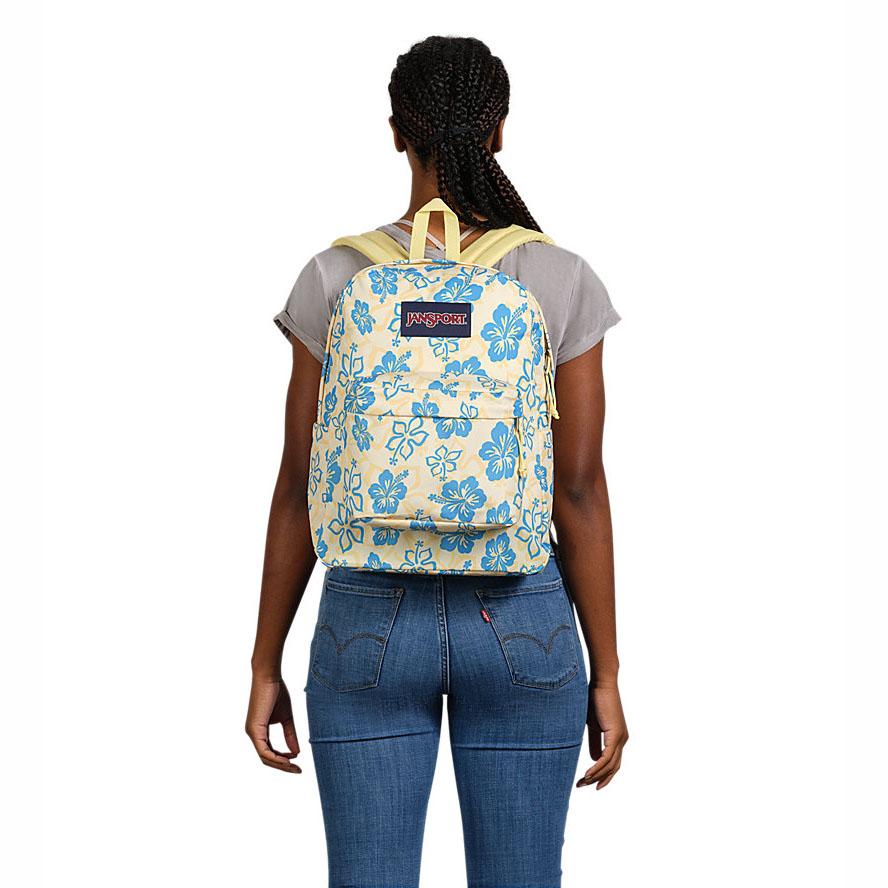 JanSport SuperBreak® School Backpacks Yellow / Blue | Ireland_JS532