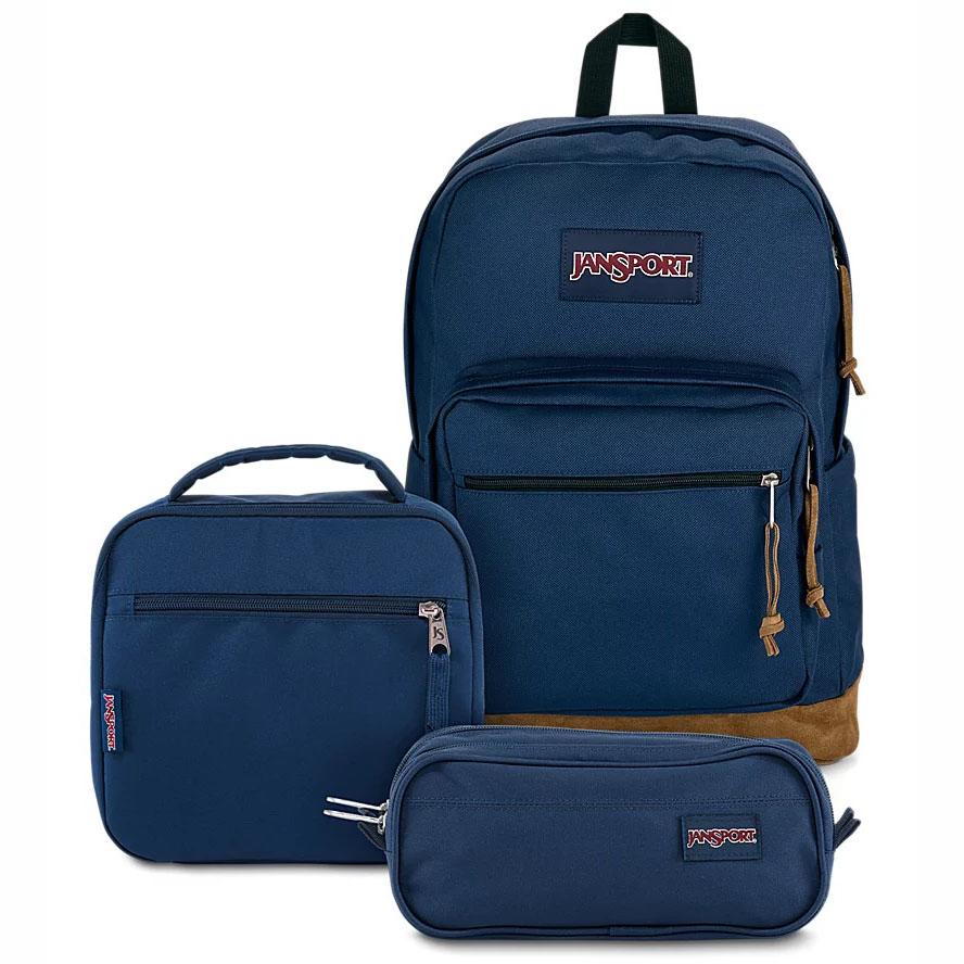 JanSport TIMELESS BLUE NAVY BUNDLE School Backpacks Navy | Ireland_JS414